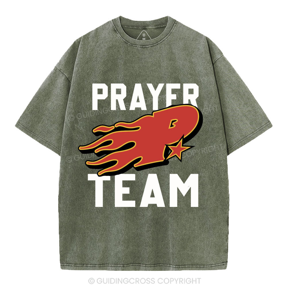 Prayer Team Christian Washed T-Shirt