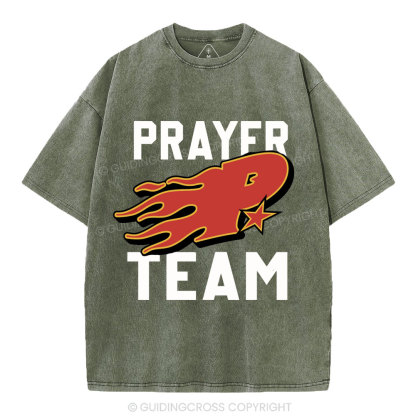 Prayer Team Christian Washed T-Shirt