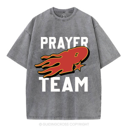 Prayer Team Christian Washed T-Shirt