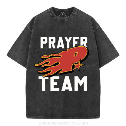 Prayer Team Christian Washed T-Shirt