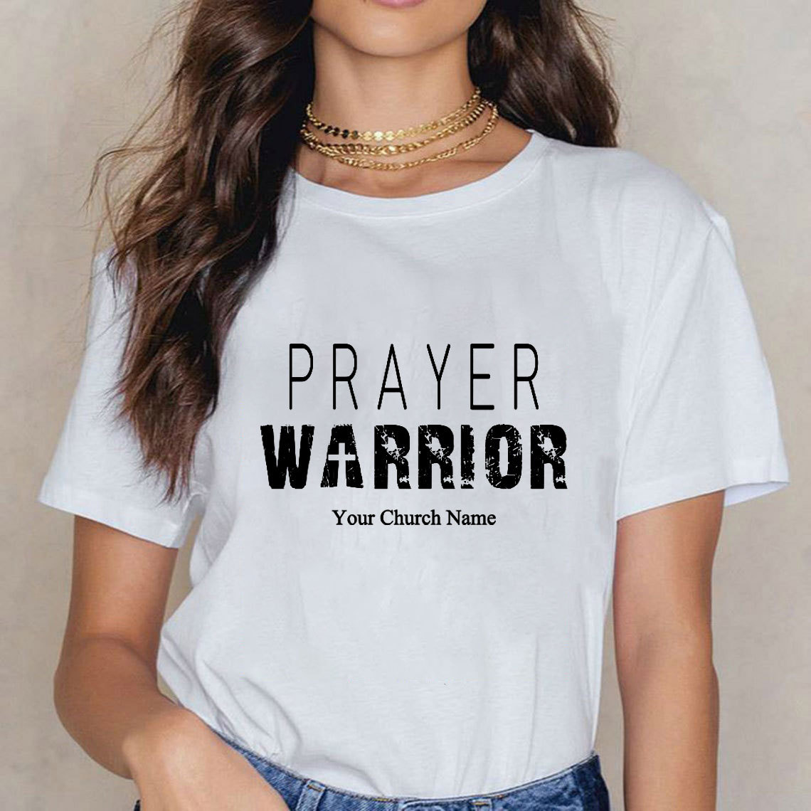 Personalized Prayer Warrior Christian T-Shirt