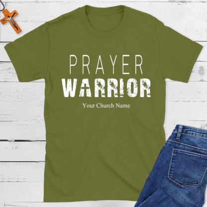Personalized Prayer Warrior Christian T-Shirt