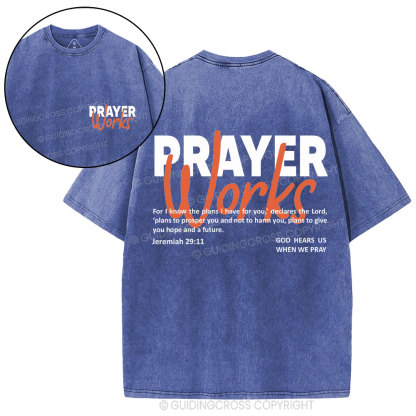 Prayer Workers Christian Washed T-Shirt