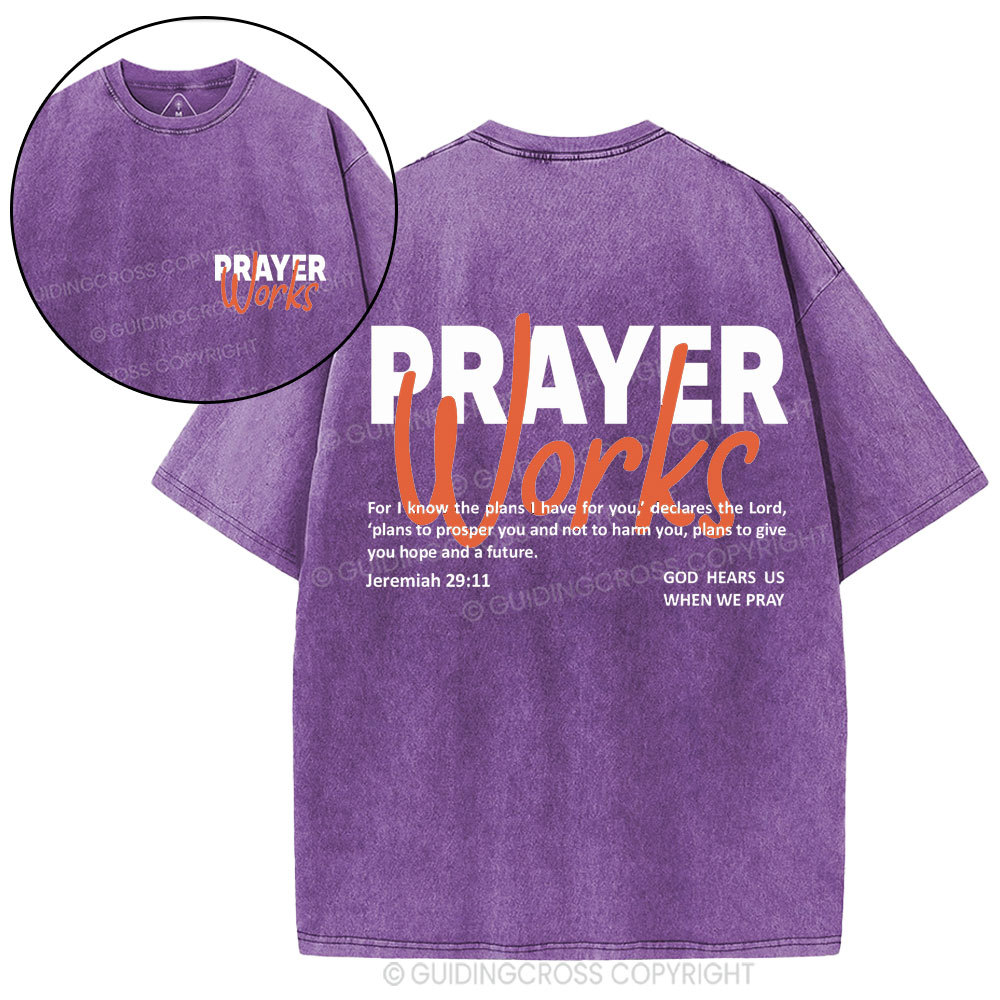 Prayer Workers Christian Washed T-Shirt