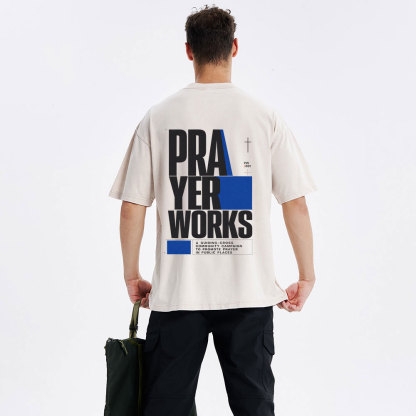 Prayer Works Christian Washed T-Shirt