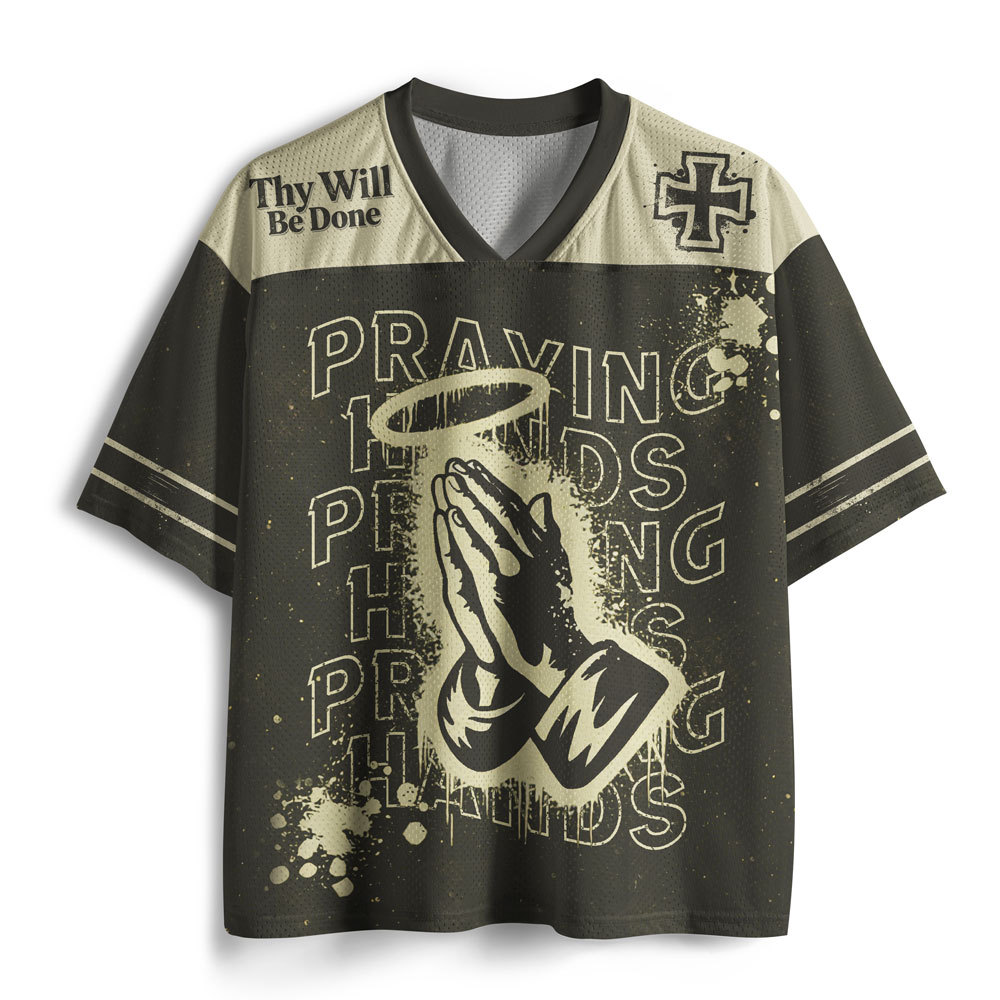 Praying Hands Christian Mesh Jersey