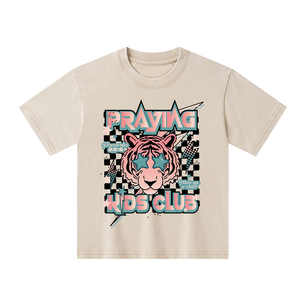 Praying Kids Club Kid Washed T-Shirt
