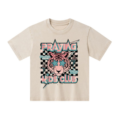 Praying Kids Club Kid Washed T-Shirt