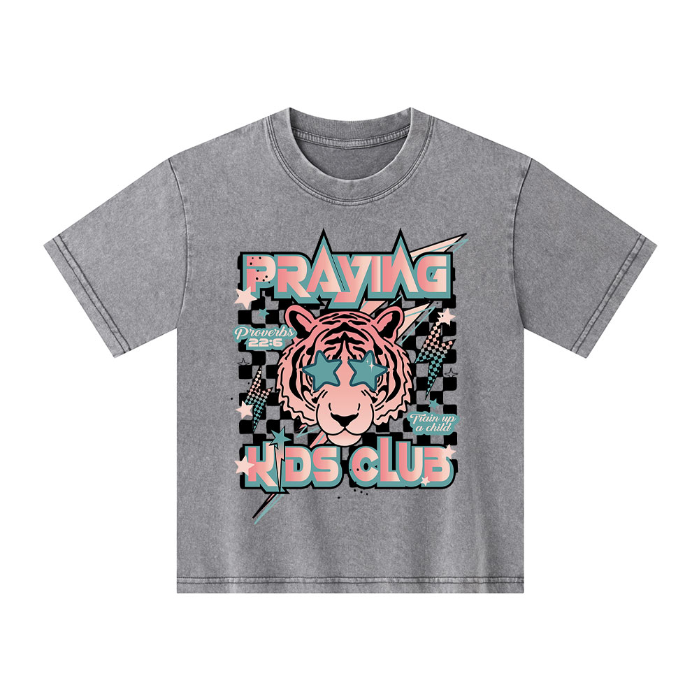 Praying Kids Club Kid Washed T-Shirt
