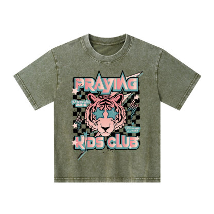 Praying Kids Club Kid Washed T-Shirt