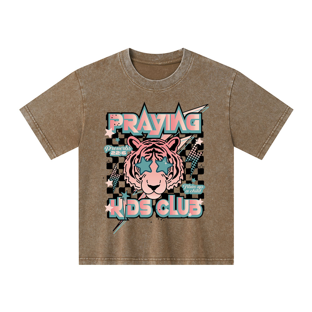 Praying Kids Club Kid Washed T-Shirt