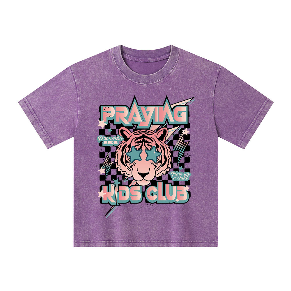 Praying Kids Club Kid Washed T-Shirt