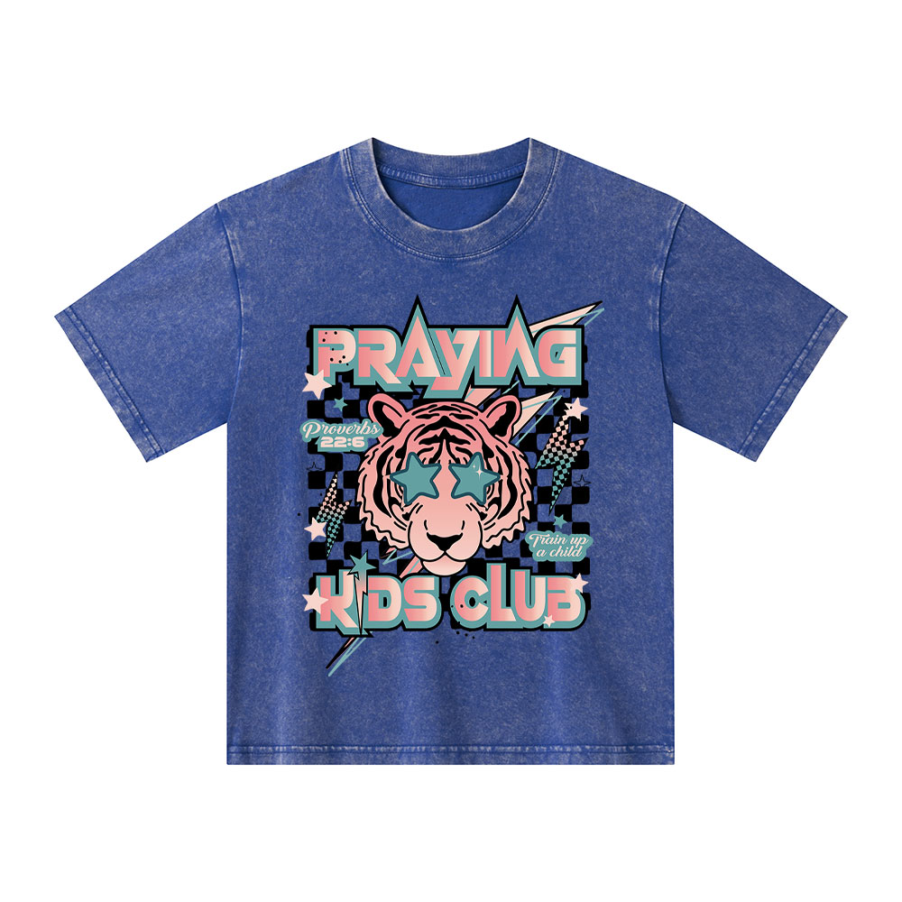 Praying Kids Club Kid Washed T-Shirt