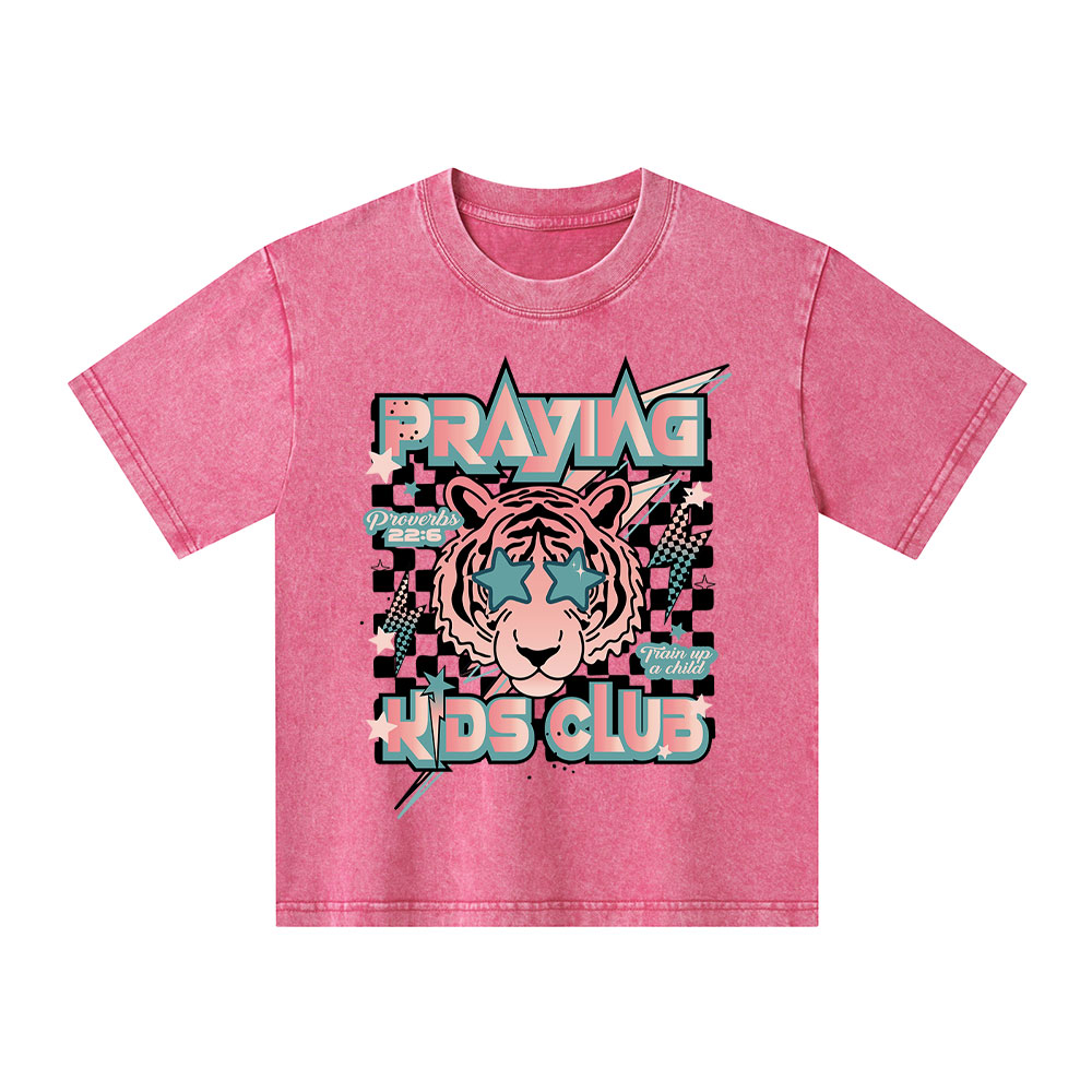 Praying Kids Club Kid Washed T-Shirt