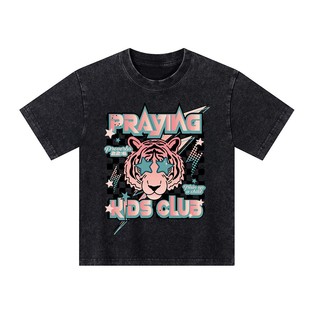 Praying Kids Club Kid Washed T-Shirt