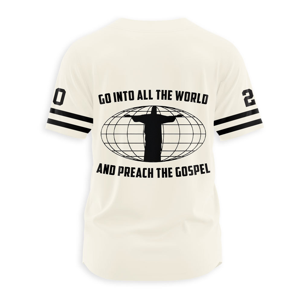 Preach The Gospel And Make Disciples Christian Baseball Jersey
