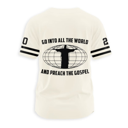 Preach The Gospel And Make Disciples Christian Baseball Jersey