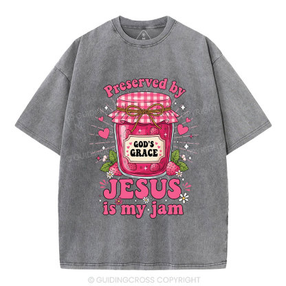 Preserved By Jesus In My Jam Christian Washed T-Shirt