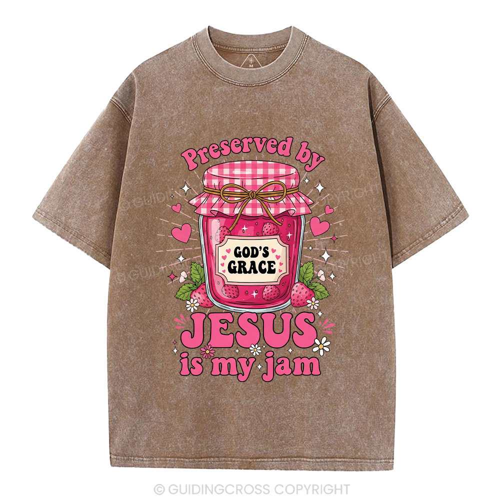 Preserved By Jesus In My Jam Christian Washed T-Shirt