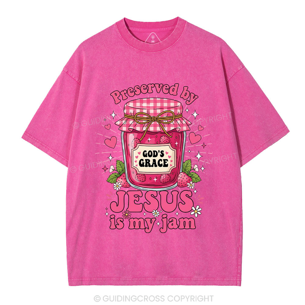 Preserved By Jesus In My Jam Christian Washed T-Shirt