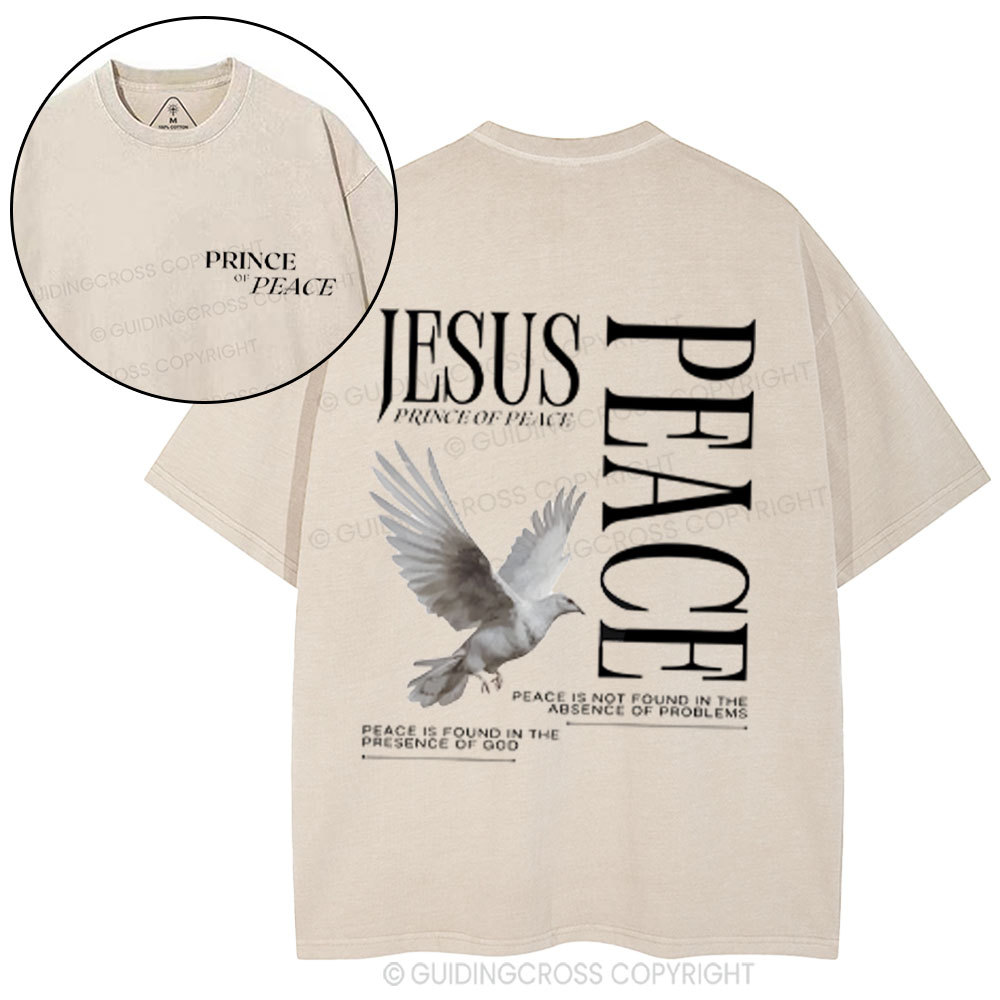 Prince Of Peace Chrsitian Washed T-Shirt