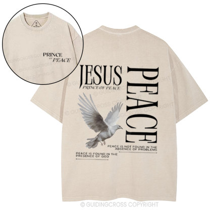 Prince Of Peace Chrsitian Washed T-Shirt