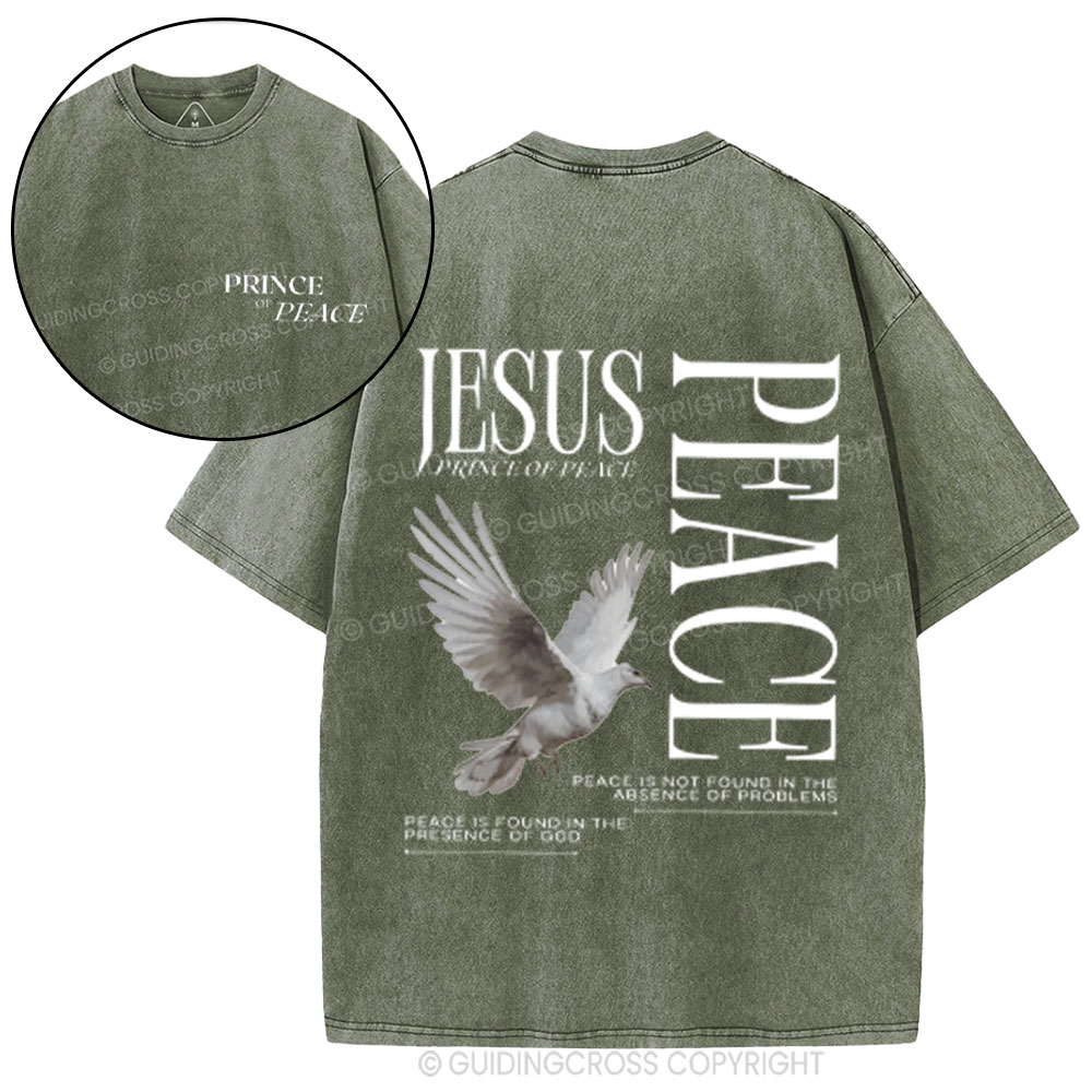 Prince Of Peace Chrsitian Washed T-Shirt