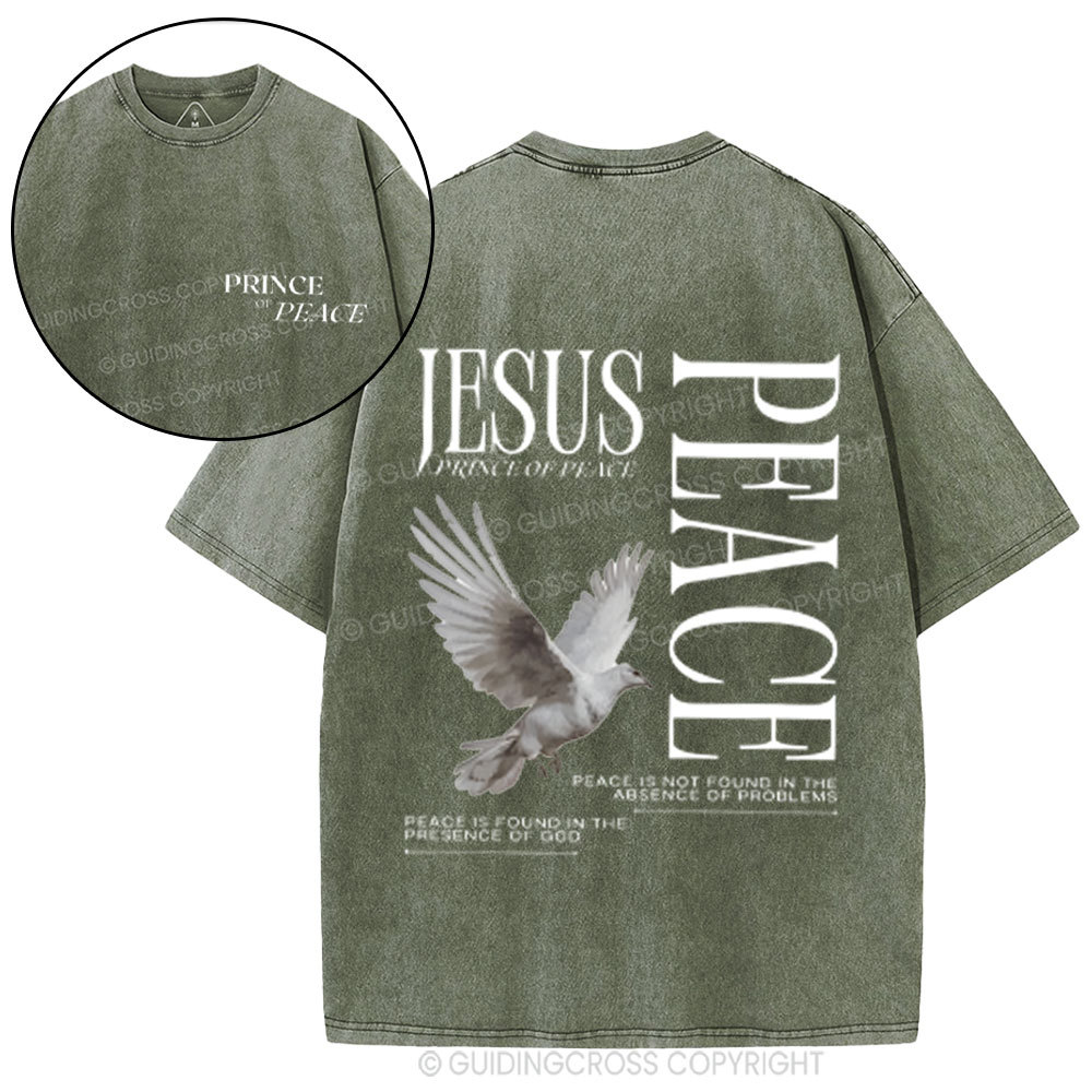 Prince Of Peace Chrsitian Washed T-Shirt
