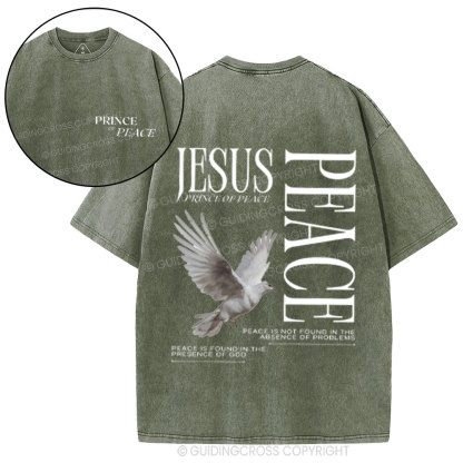 Prince Of Peace Chrsitian Washed T-Shirt