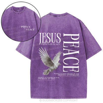 Prince Of Peace Chrsitian Washed T-Shirt