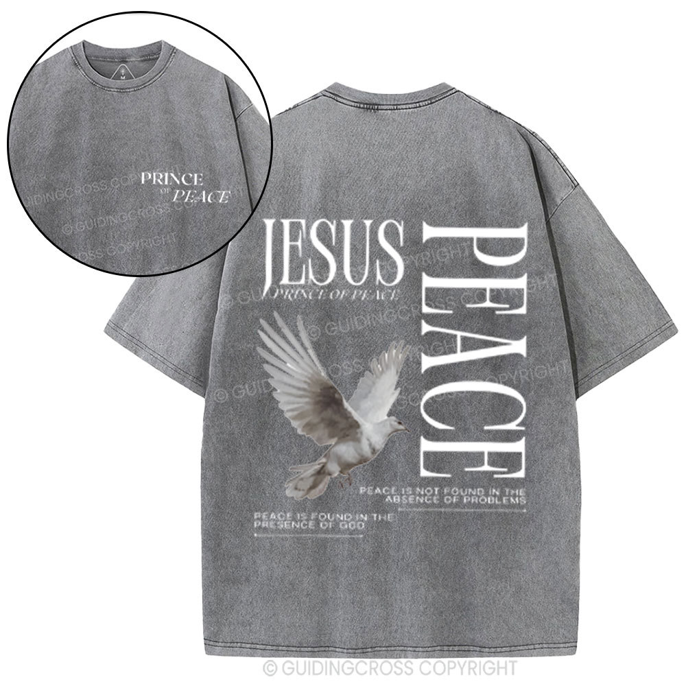 Prince Of Peace Chrsitian Washed T-Shirt
