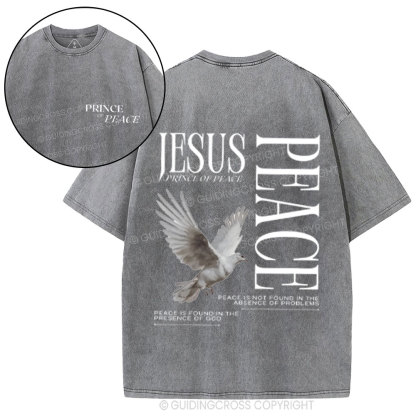 Prince Of Peace Chrsitian Washed T-Shirt