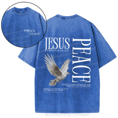 Prince Of Peace Chrsitian Washed T-Shirt