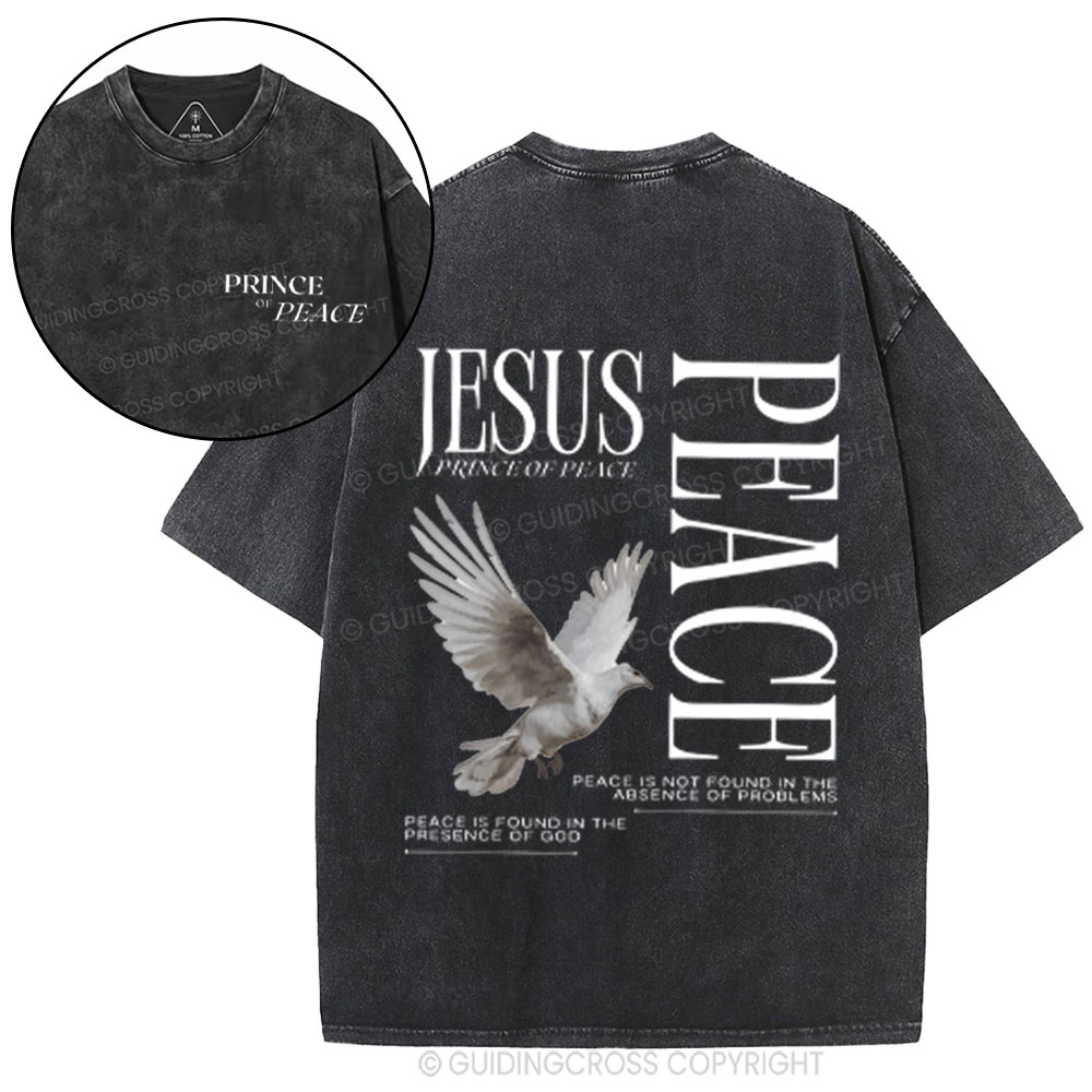 Prince Of Peace Chrsitian Washed T-Shirt