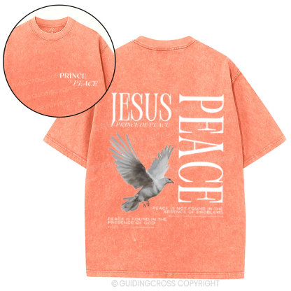Prince Of Peace Chrsitian Washed T-Shirt