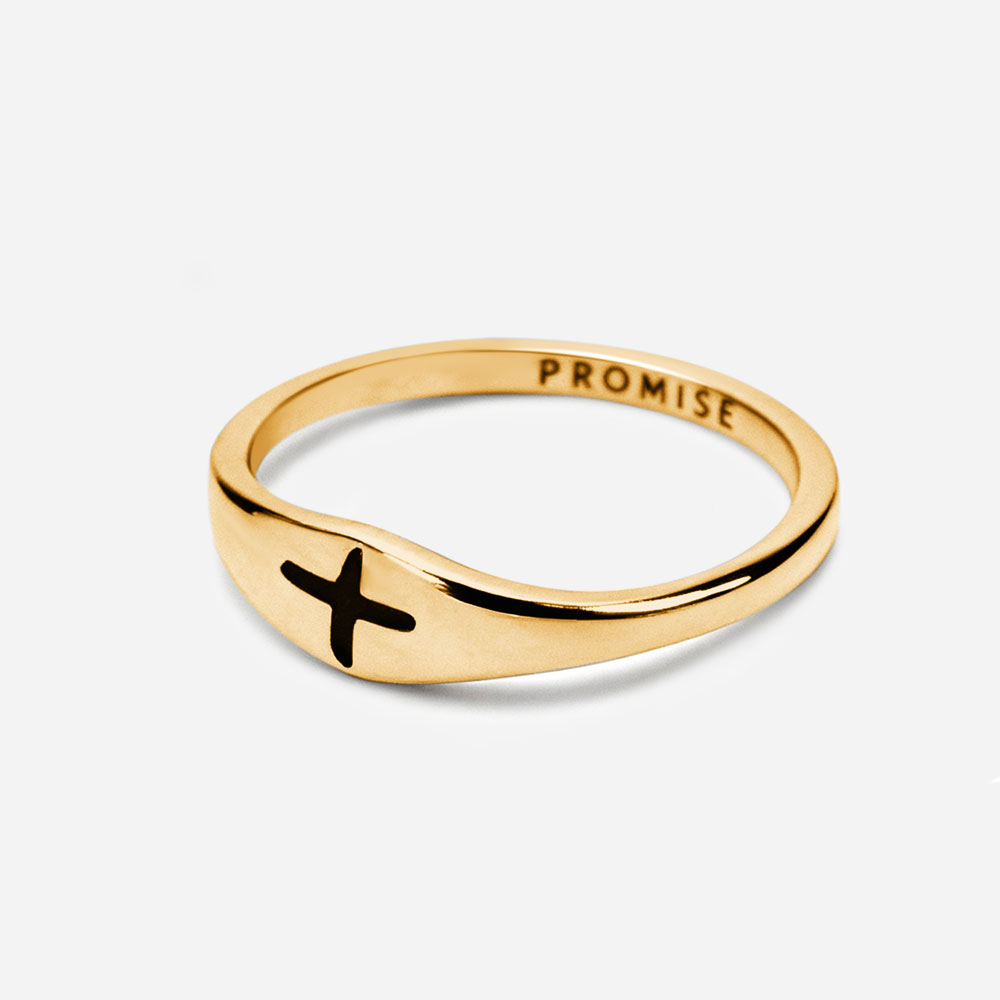 Promise Cross Christian 925 Sterling Silver Ring
