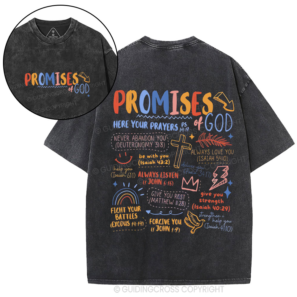 Promise Of God Christian Washed T-Shirt
