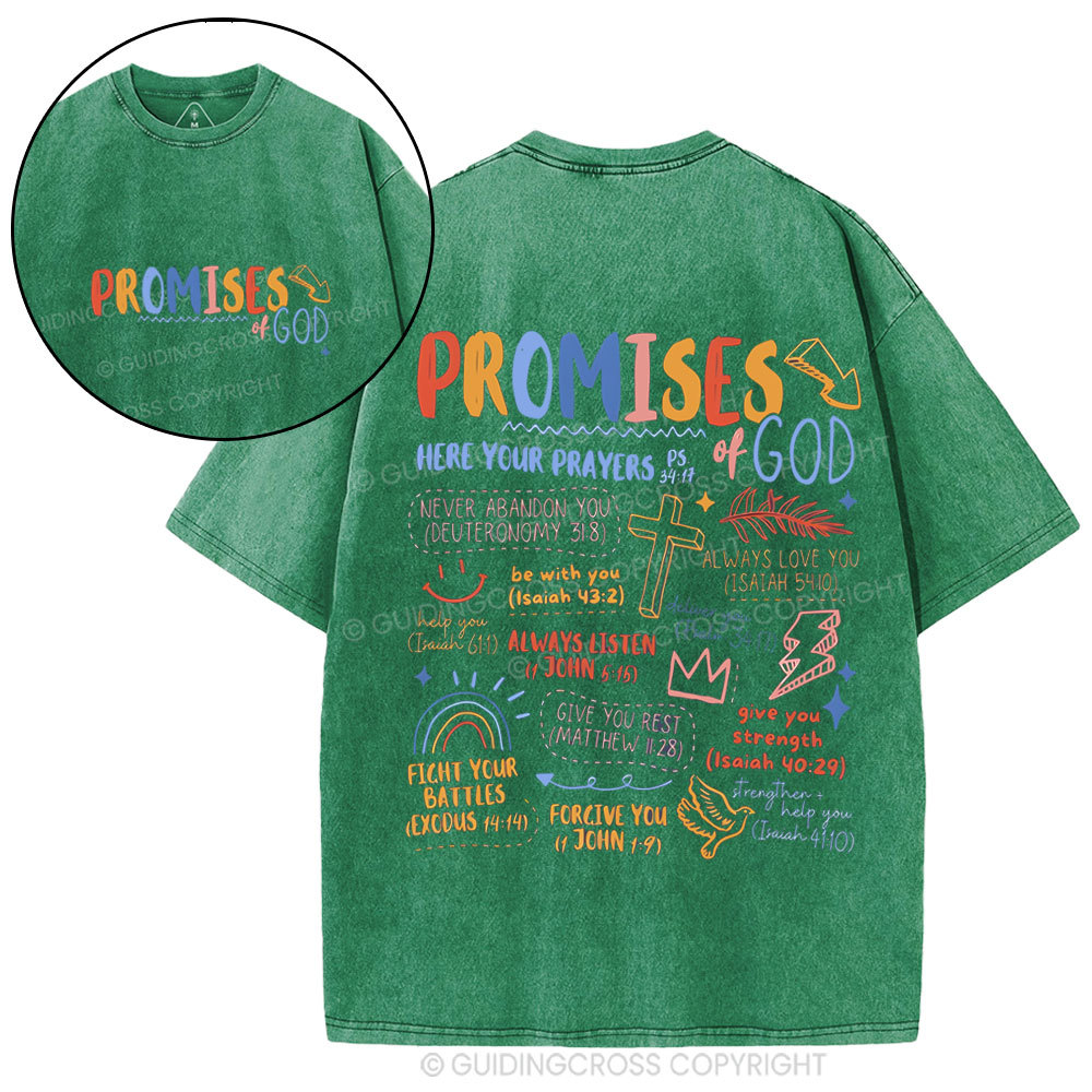 Promise Of God Christian Washed T-Shirt