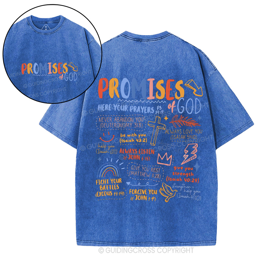 Promise Of God Christian Washed T-Shirt