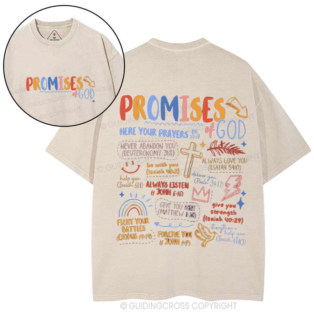 Promise Of God Christian Washed T-Shirt