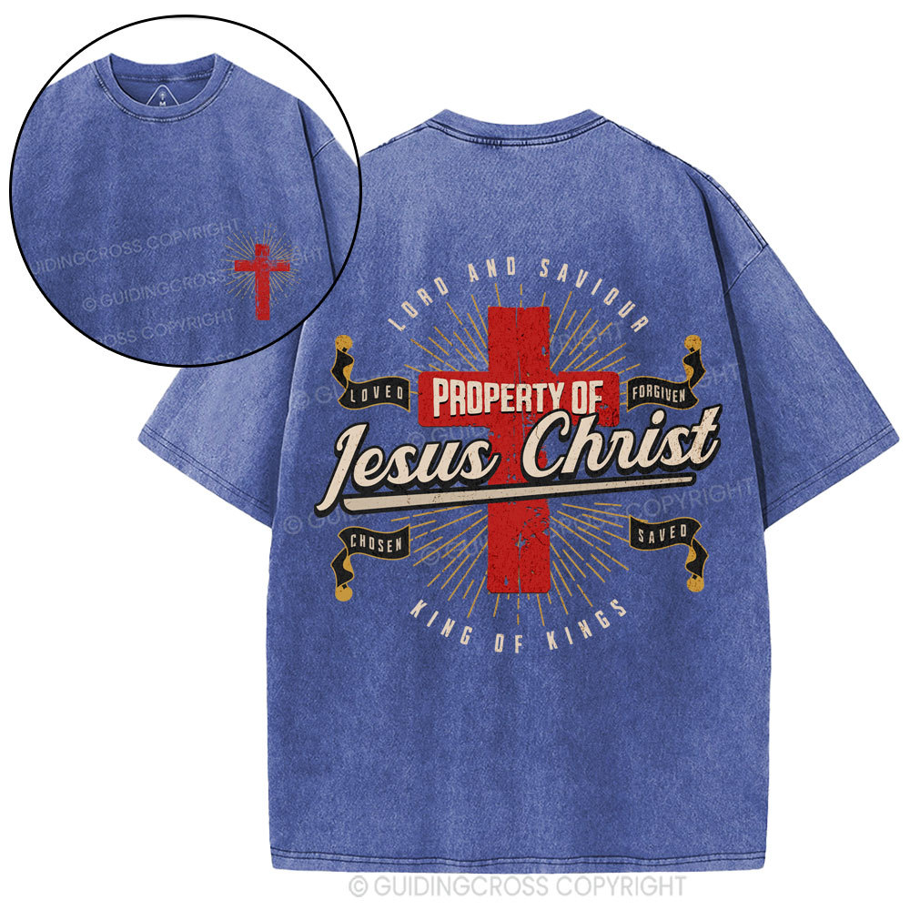 Property Of Jesus ChristChristian Washed T-Shirt