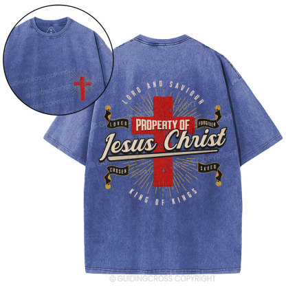 Property Of Jesus ChristChristian Washed T-Shirt