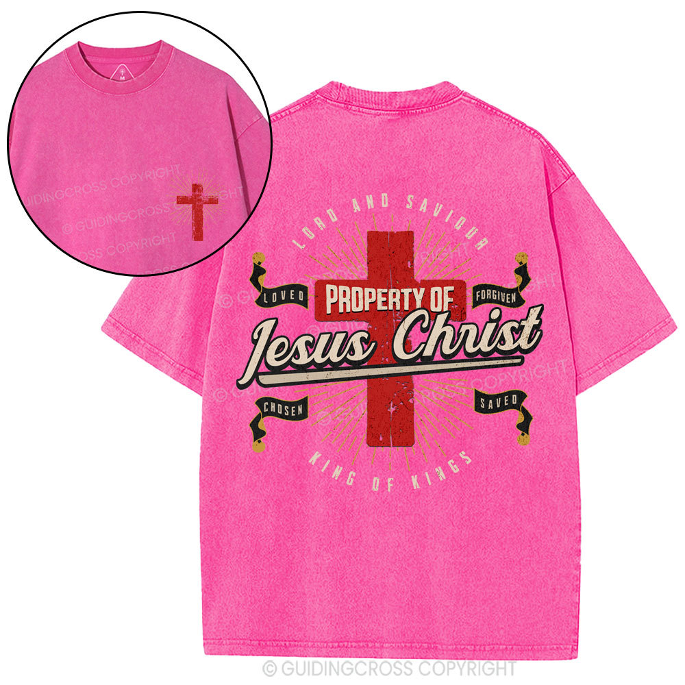 Property Of Jesus ChristChristian Washed T-Shirt