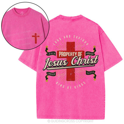 Property Of Jesus ChristChristian Washed T-Shirt