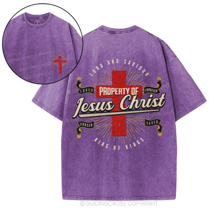Property Of Jesus ChristChristian Washed T-Shirt