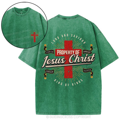 Property Of Jesus ChristChristian Washed T-Shirt