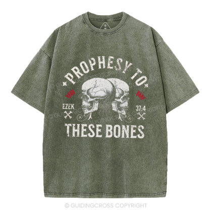 Prophesy To These Bones Christian Washed T-Shirt
