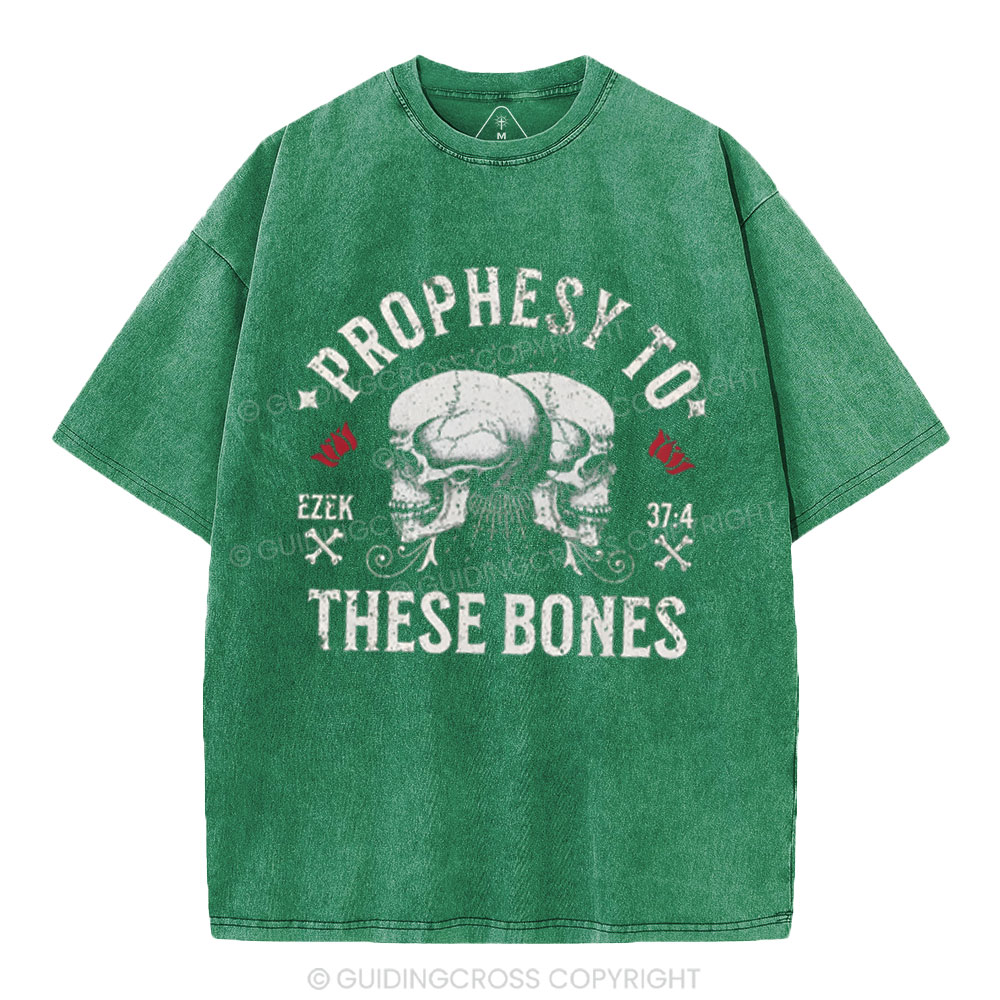 Prophesy To These Bones Christian Washed T-Shirt