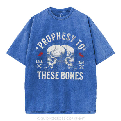 Prophesy To These Bones Christian Washed T-Shirt