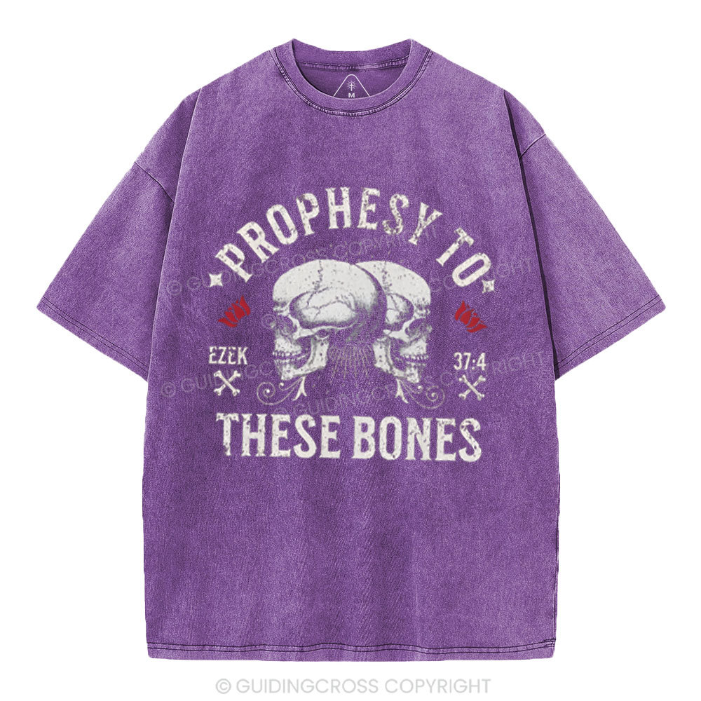 Prophesy To These Bones Christian Washed T-Shirt